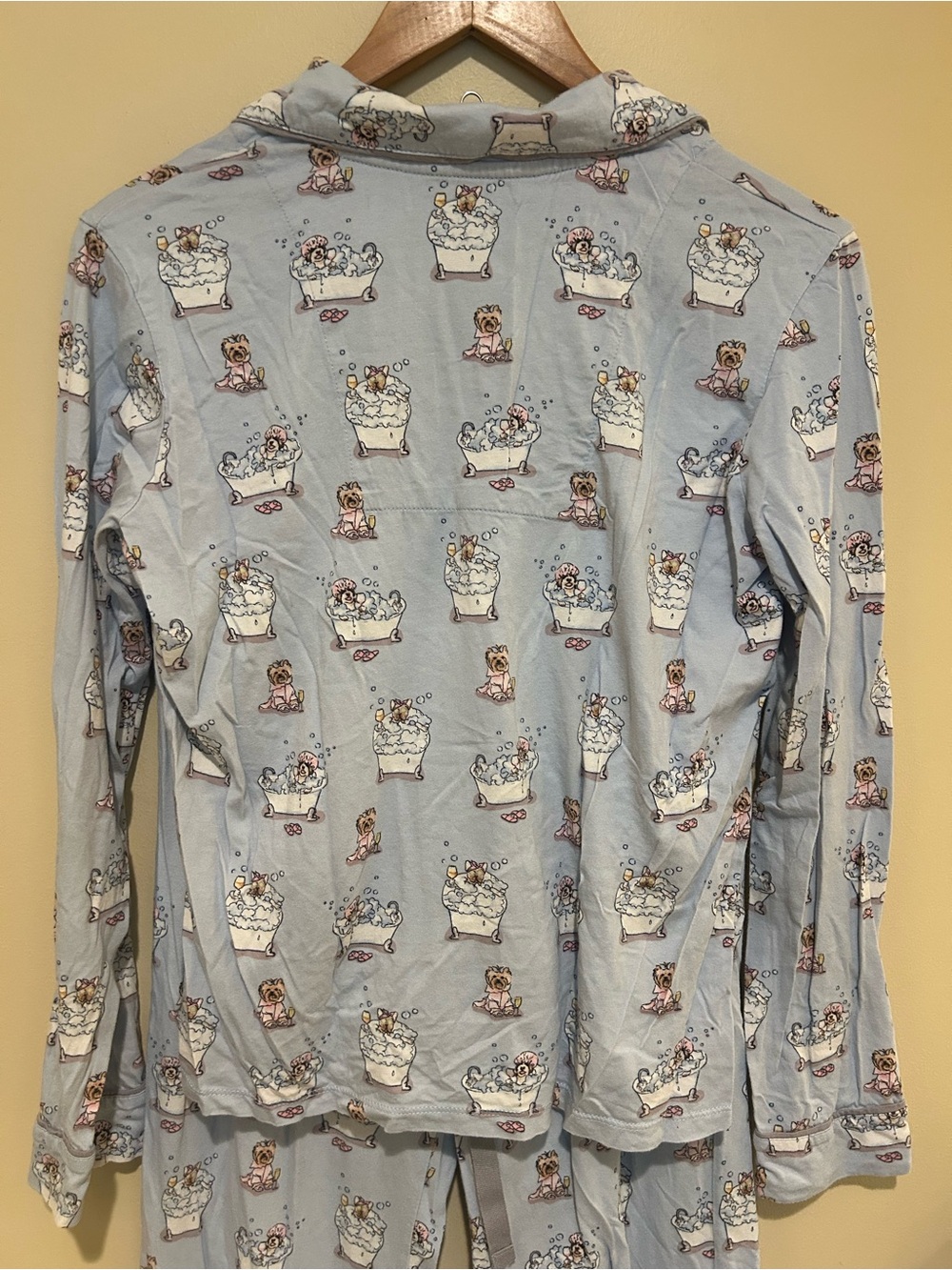 PJ Salvage Dog Bathtub Pajamas Cotton Rayon Blend Size Small - Picture 2 of 7